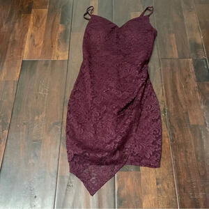 Windsor Maroon Dress Women’s Small Cocktail Prom Dance Knee Length High Low